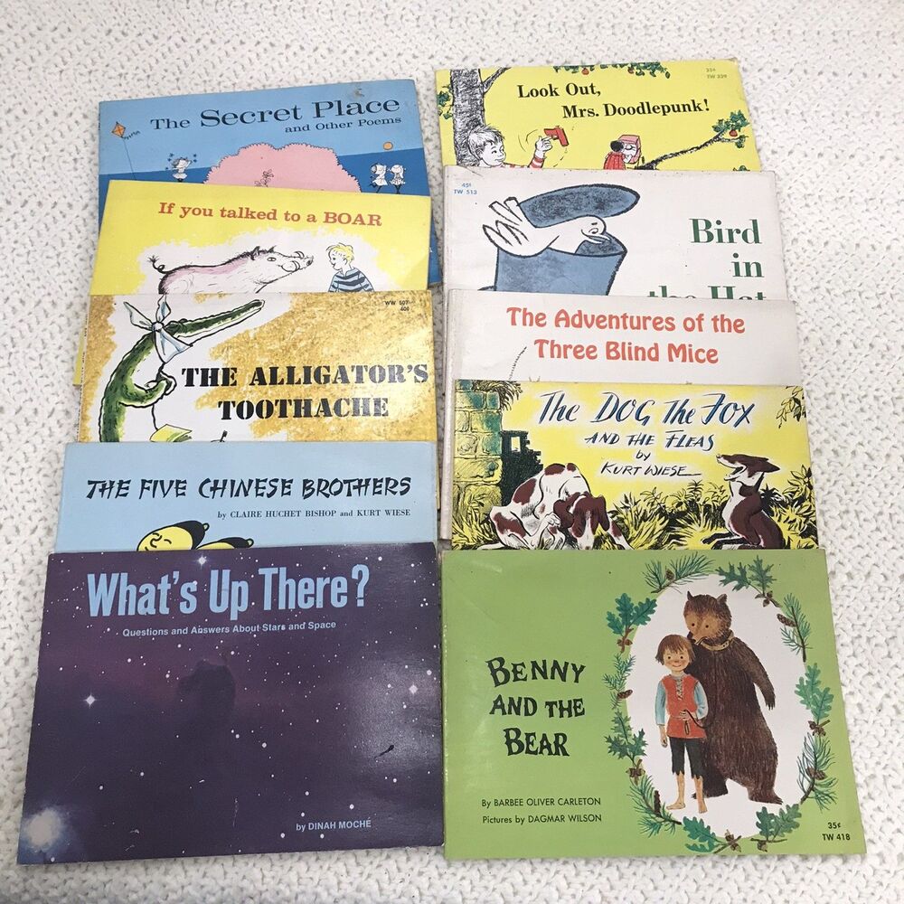 Lot of 10 vintage Elementary Reading books 1960's- 1970's paperbacks